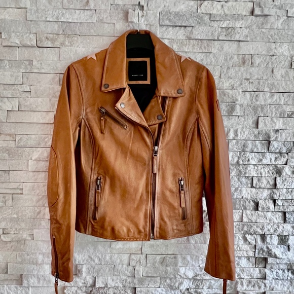 Mauritius Christy Leather Jacket in Honeycomb - NWOT - Picture 6 of 9